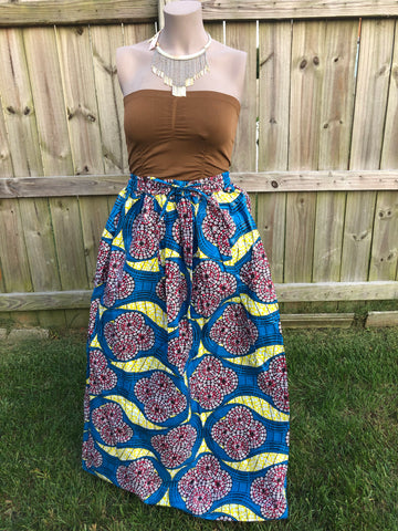 Africana- Blue Lagoon Skirt
